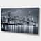 Designart - Panorama New York City at Night - Cityscape Canvas Print